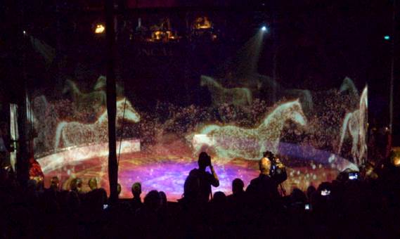 Optoma impresses audiences with a holographic circus experience