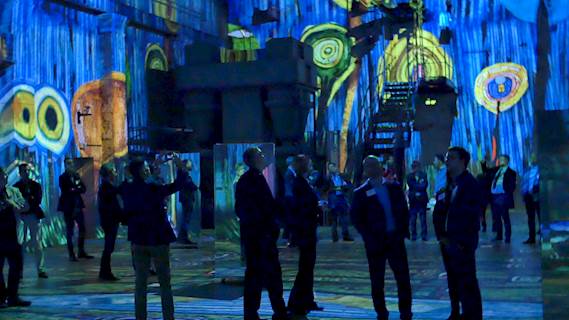 From coal to creativity - 55 Optoma projectors paint with light at Kunstkraftwerk