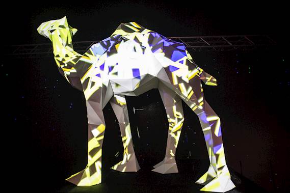 Laser centre stage at spectacular Camel launch