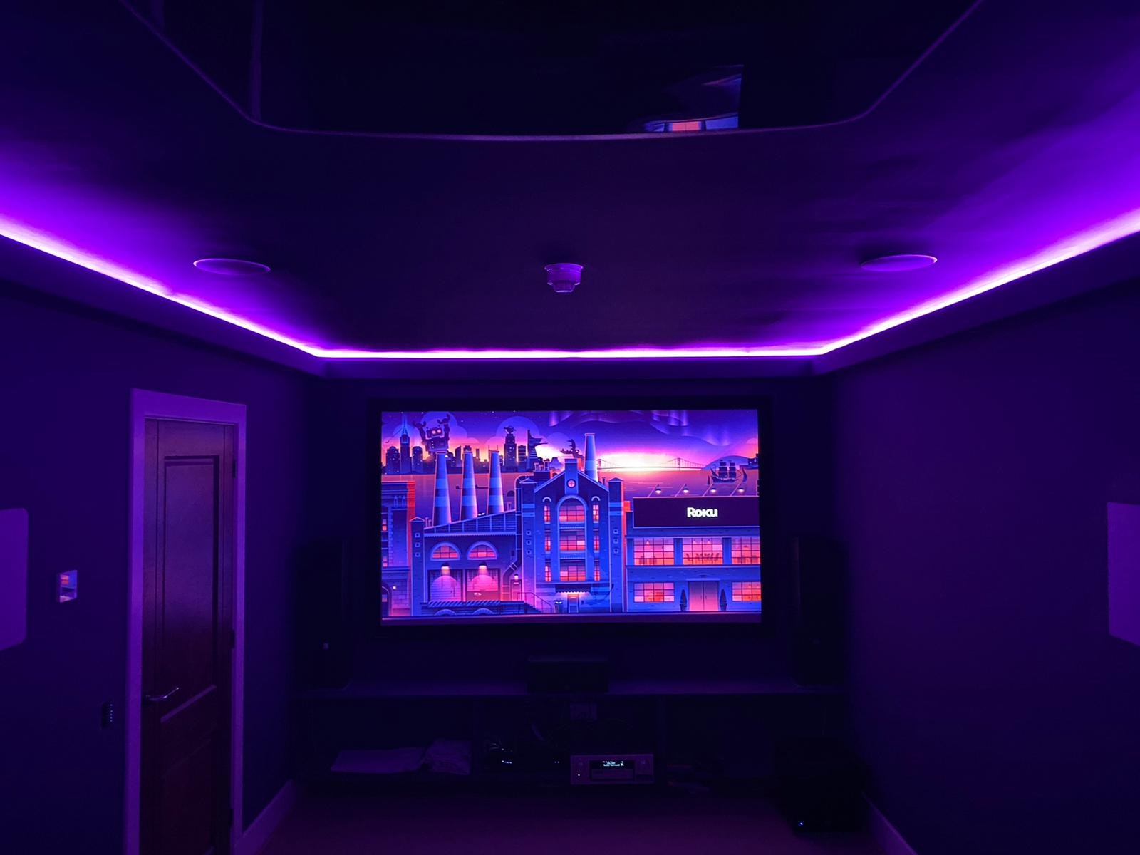 Sophisticated home cinema nestled in the Highlands of Scotland 