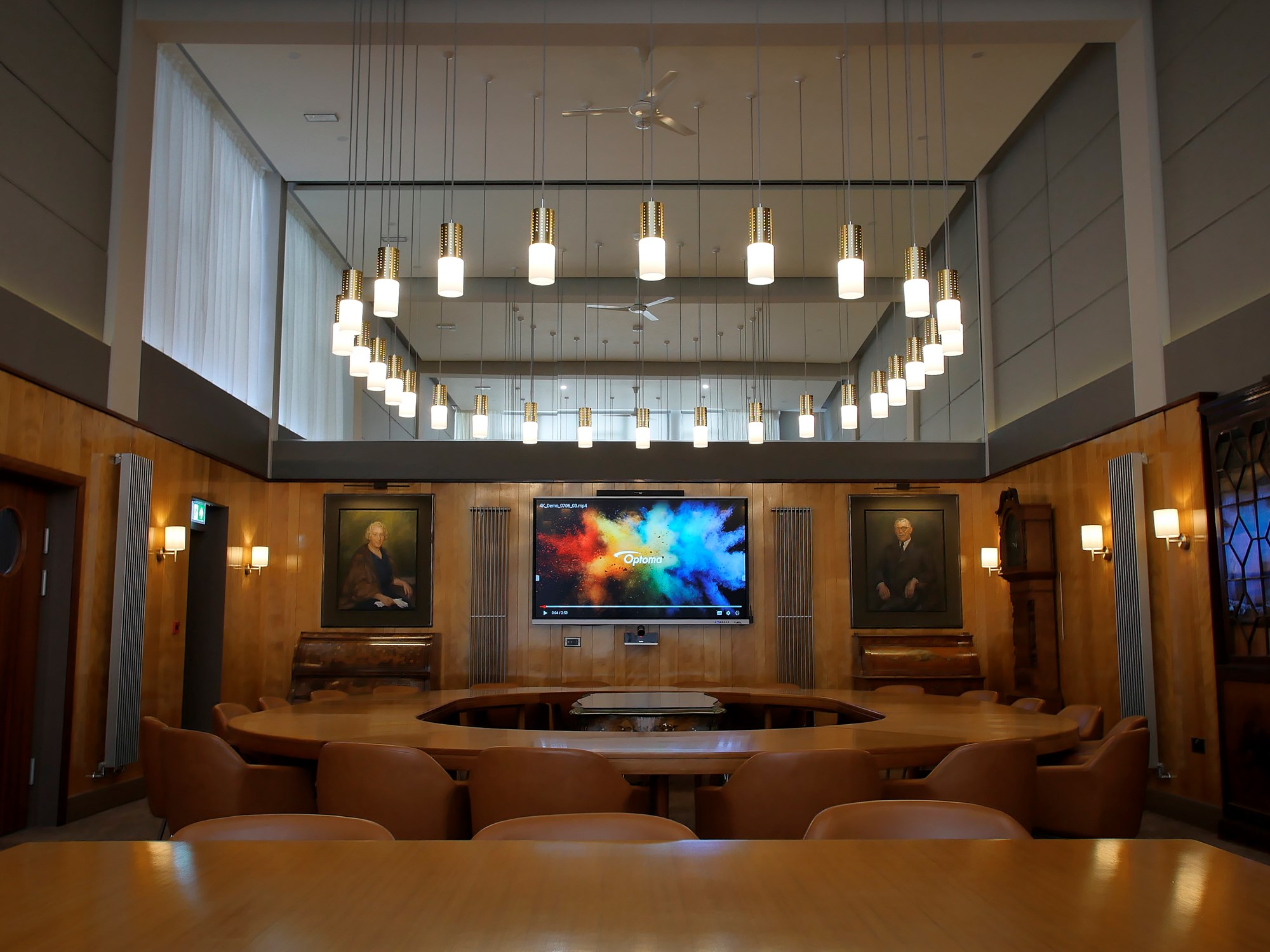 Optoma interactive displays sit snug in 1960s boardroom